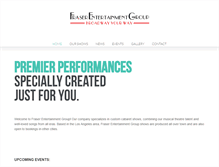 Tablet Screenshot of fraserentertainmentgroup.com